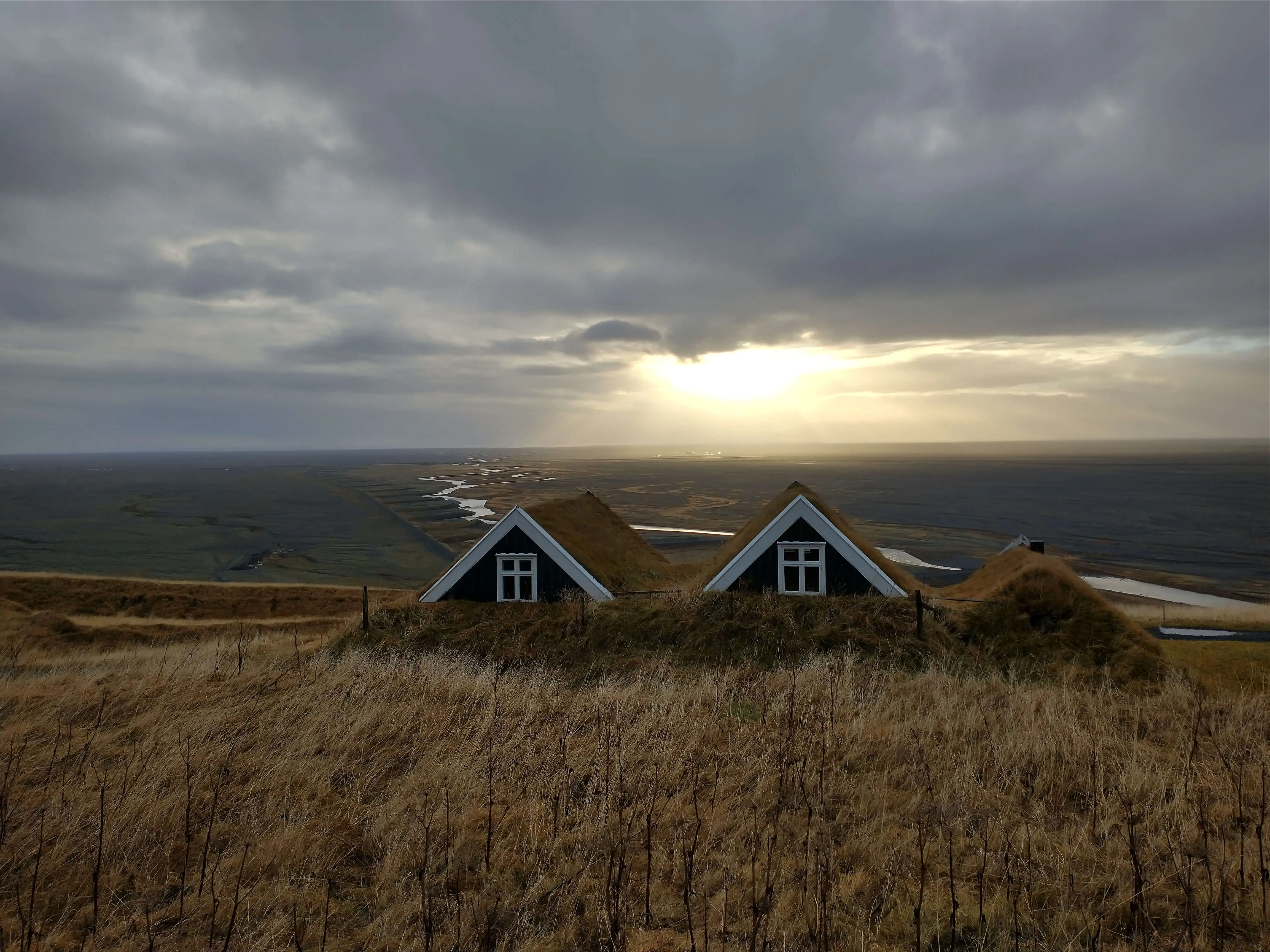 The old turf house, Sel, by photographer Gudrun